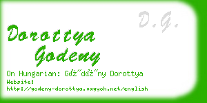 dorottya godeny business card